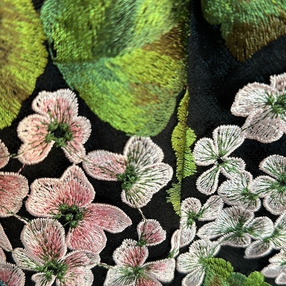 Dress The Population black hydrangea midi dress size XS or 0-2. NWOT - Picture 6 of 9